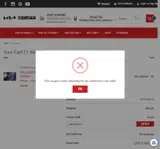 Kia Stuff coupon verification screenshot