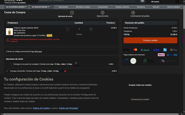 Kidinn checkout page showing Kidinn promo code box | Screenshot taken by SimplyCodes community member on Sep 12, 2025