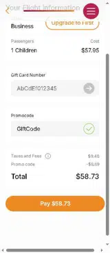GIftCode coupon verification screenshot