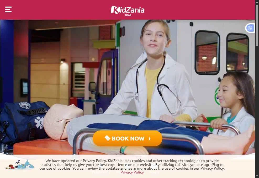 KidZania checkout page showing KidZania promo code box | Screenshot taken by SimplyCodes community member on Dec 9, 2025