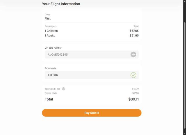 KidZania checkout page showing KidZania promo code box | Screenshot taken by SimplyCodes community member on Jun 29, 2025