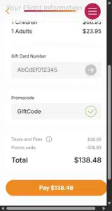 GIftCode coupon verification screenshot
