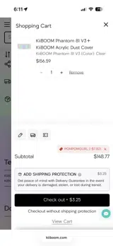 KiiBoom coupon verification screenshot