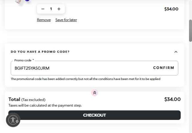 KIKO Milano checkout page showing KIKO Milano promo code box | Screenshot taken by SimplyCodes community member on Aug 27, 2025