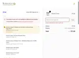 Kinetics Cosmetics coupon verification screenshot