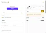 Kinetics Cosmetics coupon verification screenshot