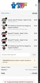 kingdoms13 coupon verification screenshot