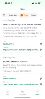 BLUESAVE15 coupon verification screenshot