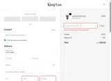 King Lou Pets coupon verification screenshot
