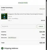 SHOPKY10 coupon verification screenshot