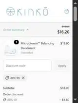 JIDU10 coupon verification screenshot