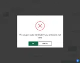 KCHOLIDAY coupon verification screenshot