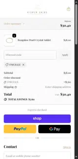 OMGSALE coupon verification screenshot