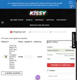 KissyVape coupon verification screenshot