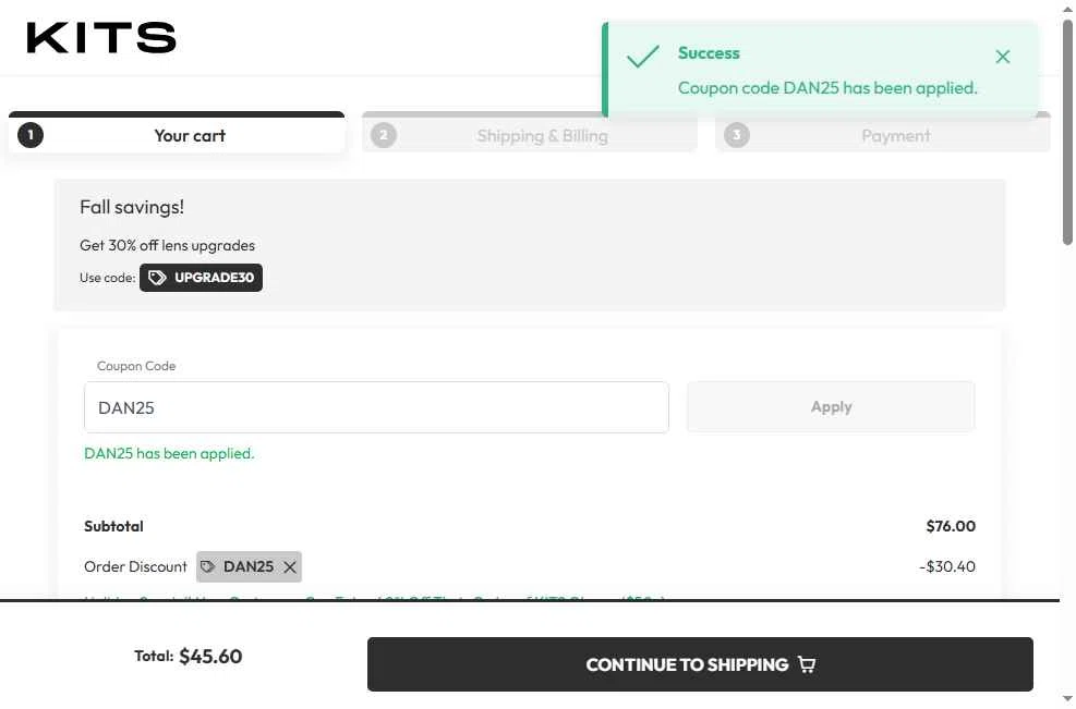 Kits Promo Codes - 50% Off (47 Verified) Nov 2025