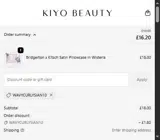 Kiyo Beauty coupon verification screenshot