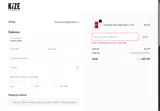 Kize Concepts coupon verification screenshot