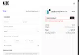 Kize Concepts coupon verification screenshot