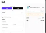 Kize Concepts coupon verification screenshot