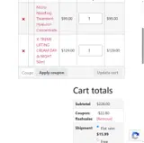 FLASHSALES coupon verification screenshot