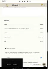 klassh789 coupon verification screenshot