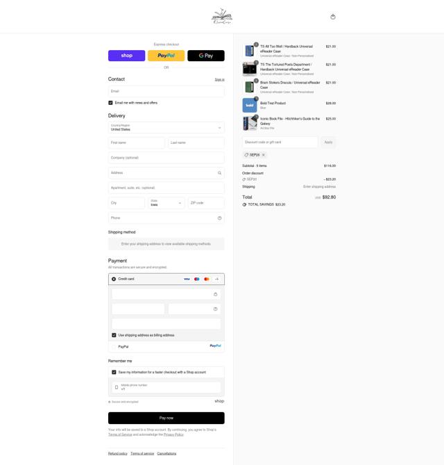 KleverCase checkout page showing KleverCase discount code box | Screenshot taken by SimplyCodes community member on Sep 14, 2025