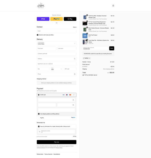 KleverCase checkout page showing KleverCase discount code box | Screenshot taken by SimplyCodes community member on Sep 10, 2025