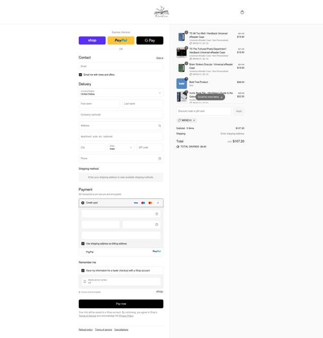 KleverCase checkout page showing KleverCase discount code box | Screenshot taken by SimplyCodes community member on Sep 14, 2025