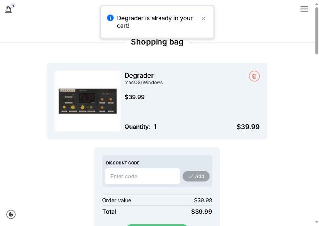 Klevgrand checkout page showing Klevgrand discount code box | Screenshot taken by SimplyCodes community member on May 23, 2025