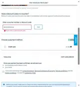 MAMAS50KLM coupon verification screenshot