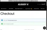 KLOUDYX coupon verification screenshot