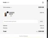 FLAVIA10 coupon verification screenshot