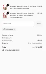 VICGILL2026 coupon verification screenshot