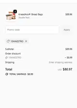10MAESTRO coupon verification screenshot