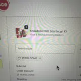 15WELCOME coupon verification screenshot