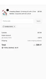 ONEBUYWIN coupon verification screenshot