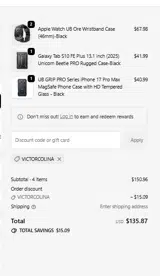 VICTORCOLINA coupon verification screenshot