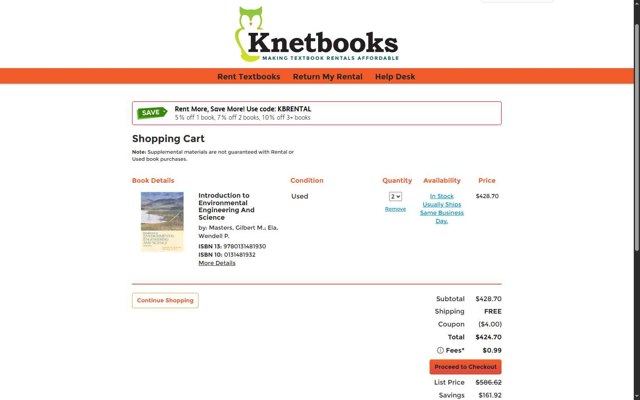 Knetbooks checkout page showing Knetbooks promo code box | Screenshot taken by SimplyCodes community member on Aug 22, 2025