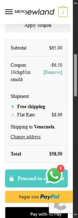 10CHG65ZICMOLD coupon verification screenshot