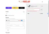 Knife Aid coupon verification screenshot