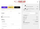 Knife Aid coupon verification screenshot