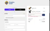 Knights Gear coupon verification screenshot