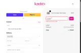Knobez coupon verification screenshot