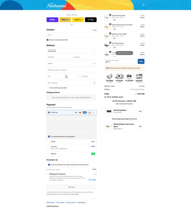 Knockaround checkout page showing Knockaround discount code box | Screenshot taken by SimplyCodes community member on Sep 3, 2025