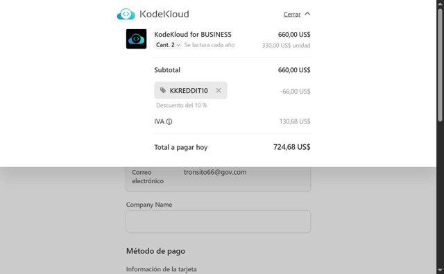 KodeKloud checkout page showing KodeKloud promo code box | Screenshot taken by SimplyCodes community member on Aug 20, 2025