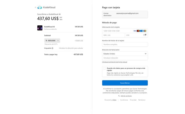 KodeKloud checkout page showing KodeKloud promo code box | Screenshot taken by SimplyCodes community member on Jul 13, 2025