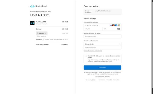 KodeKloud checkout page showing KodeKloud promo code box | Screenshot taken by SimplyCodes community member on Aug 30, 2025