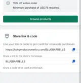 BLUEBARBELLS coupon verification screenshot