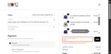 Korelimited coupon verification screenshot