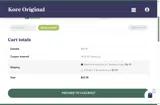 KOREMAIL coupon verification screenshot